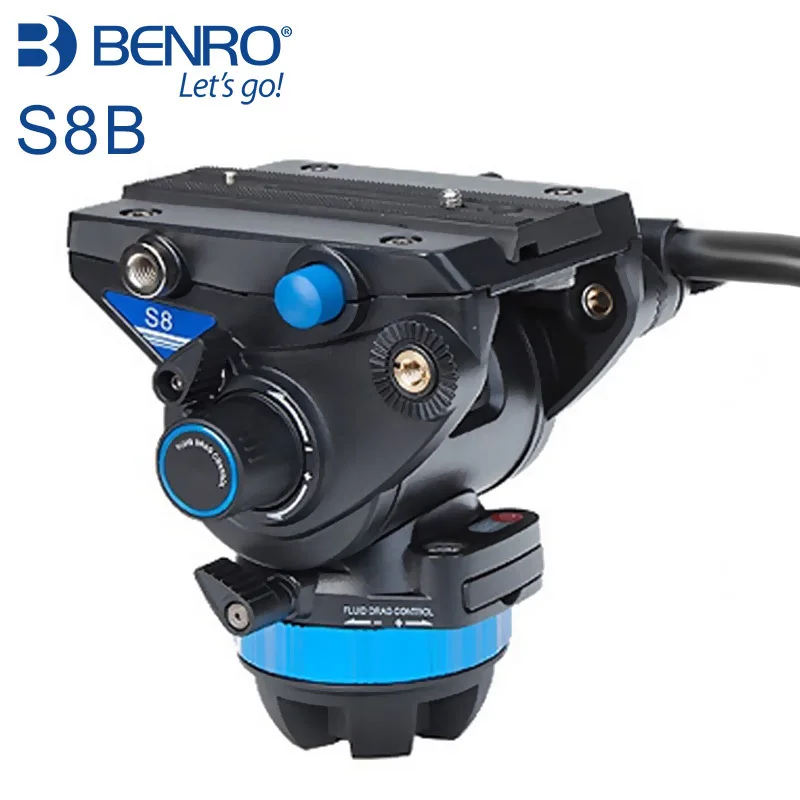 Головки видеокамеры Benro S8B алюминиевая гидравлическая головка для видеоштатива