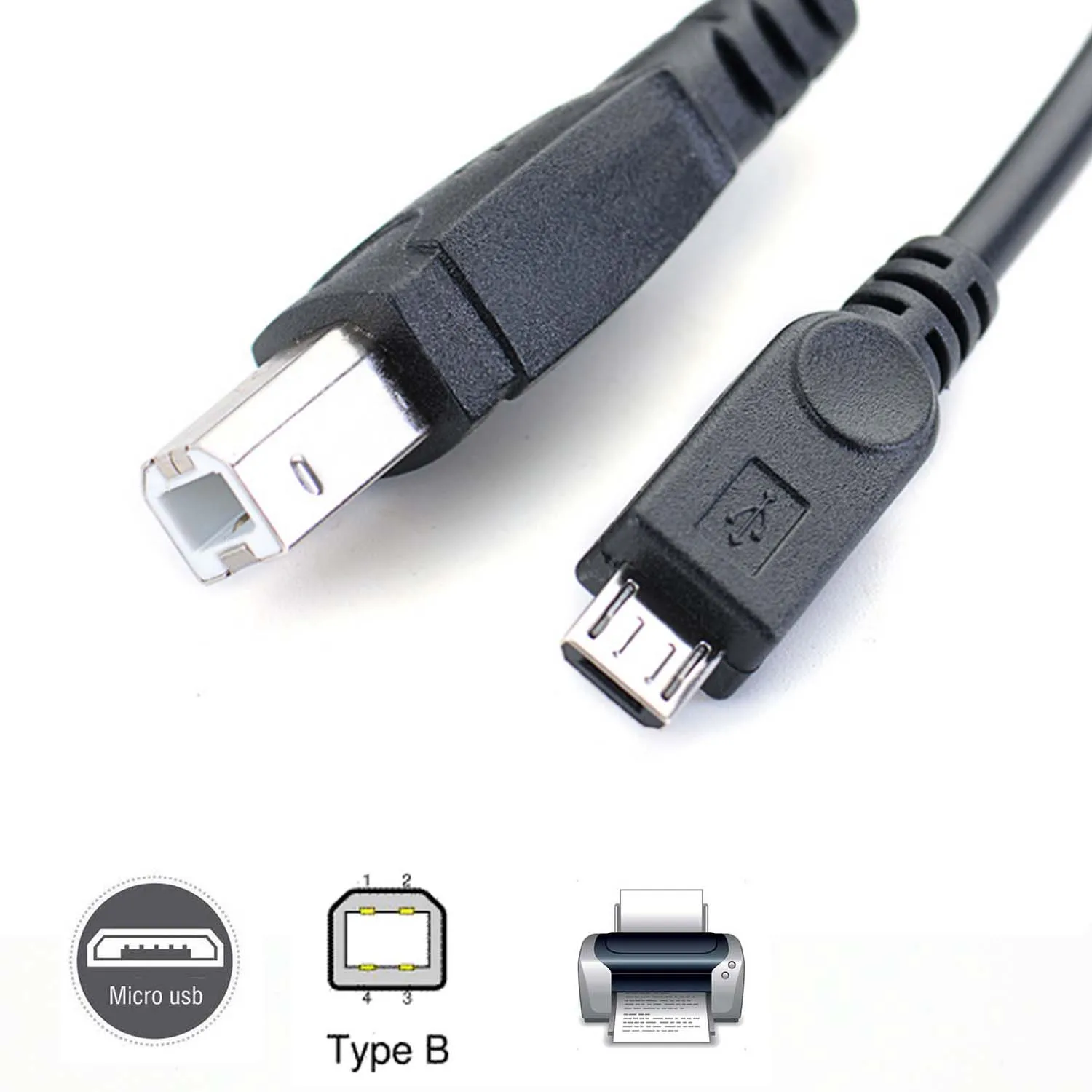 Кабель micro usb папа USB 2 0 B для передачи данных OTG телефона планшета электронного