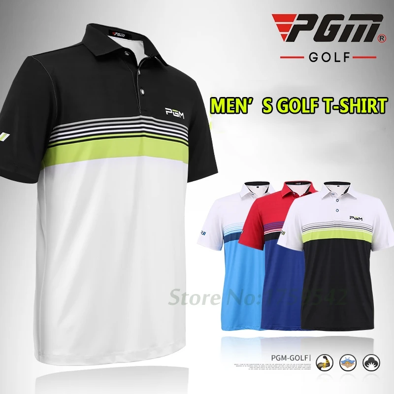Новый 2018 Для мужчин топы гольф футболка одежда короткий рукав Футболка Поло