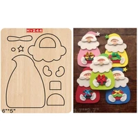 santa claus 2019 new wooden mould cutting dies for scrapbooking thickness15 8mm