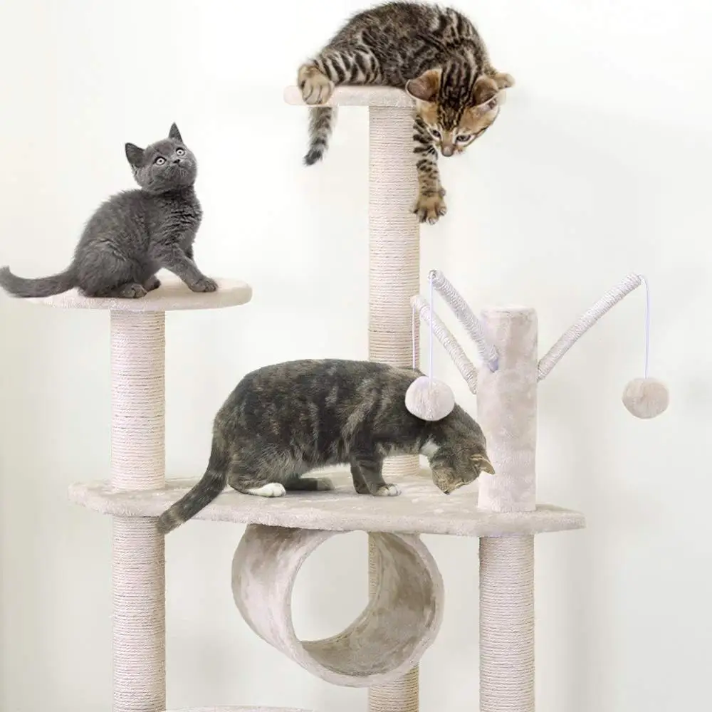 63 &quotкошачье дерево кошачья башня с Когтеточка для котов покрытые когтетками