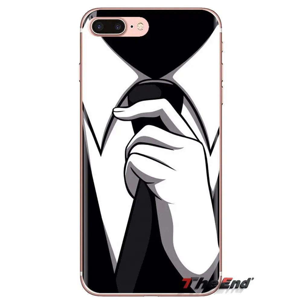 For Samsung Galaxy S3 S4 S5 Mini S6 S7 Edge S8 S9 S10 Plus Note 3 4 5 8 9 Dark Suit Mystery Man Men in Black Silicone Shell Case |