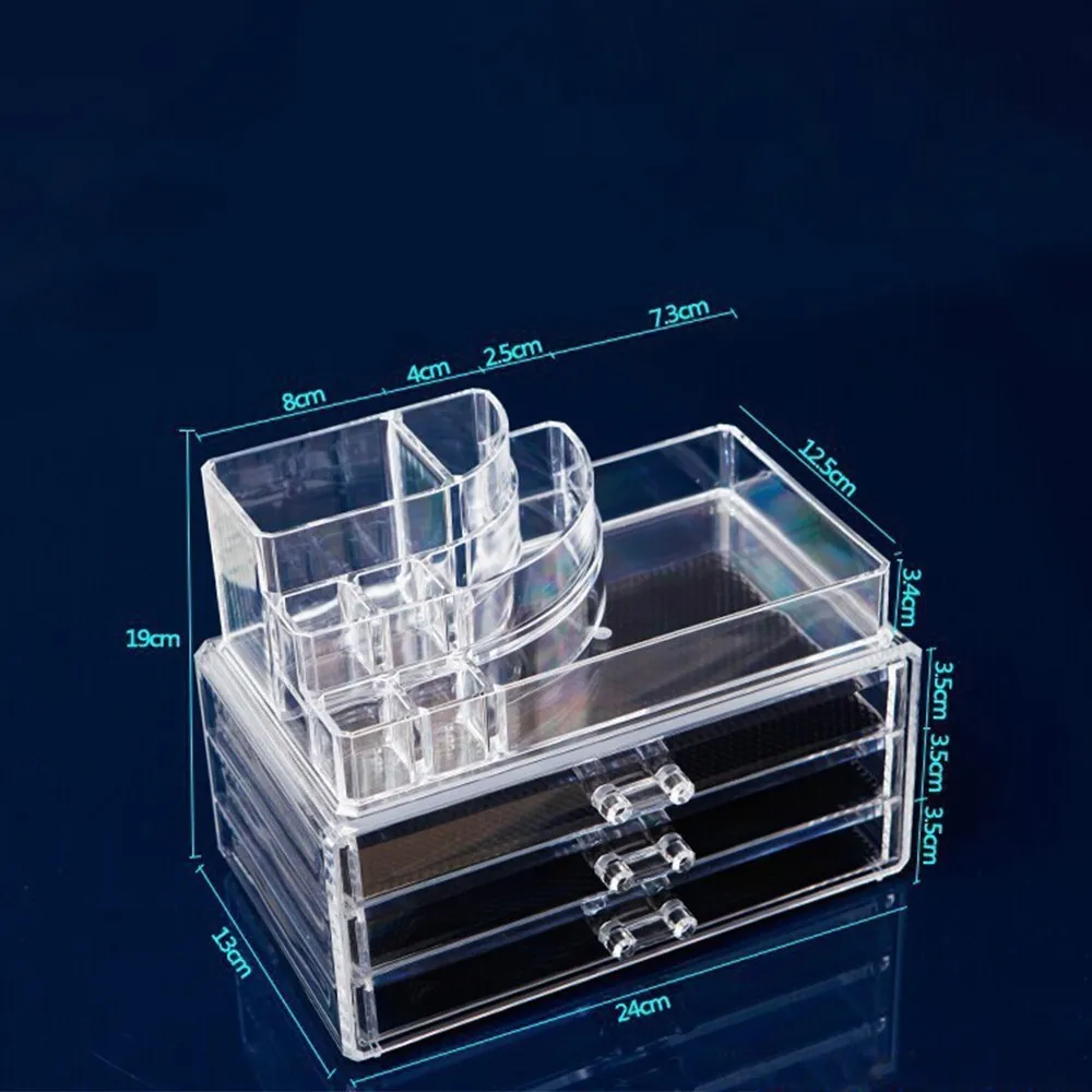 VC0400011 многослойная большой емкости красивый ящик type transparent Косметический коробка