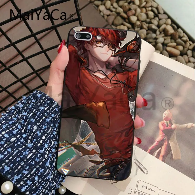 MaiYaCa 707 Mystic Messenger мягкий черный чехол для Apple iphone 5 XS XR SE и 6 6s 7 7plus 8 8plus