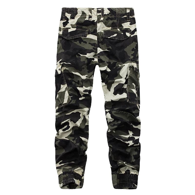 

2018 Fashion Men Casual Pants Camouflage Cargo Pants Men Track Pants Cotton Pockets Autumn Trousers Size 29-38