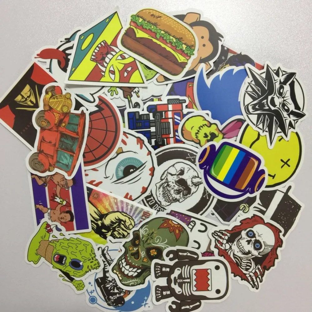 50PCS Waterproof anime Cartoon Stickers For Laptop Bike Motorcycle Skateboard Luggage Funny DIY Classic Toy Sticker Kid gift | Игрушки и