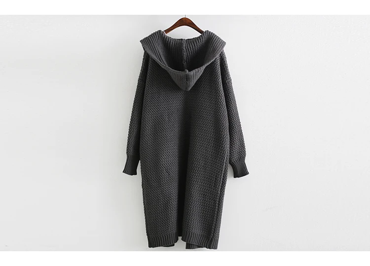 Европейский утепленный свитер ASYMSAY вязаное пальто свободная женская одежда