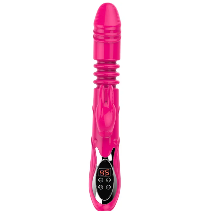 Heating Telescopic Rabbit Vibrator Rotating Sextoys Multi-speed Dildo Vibrators Women G Spot Clitoris Stimulator Adult Sex Toys | Красота и