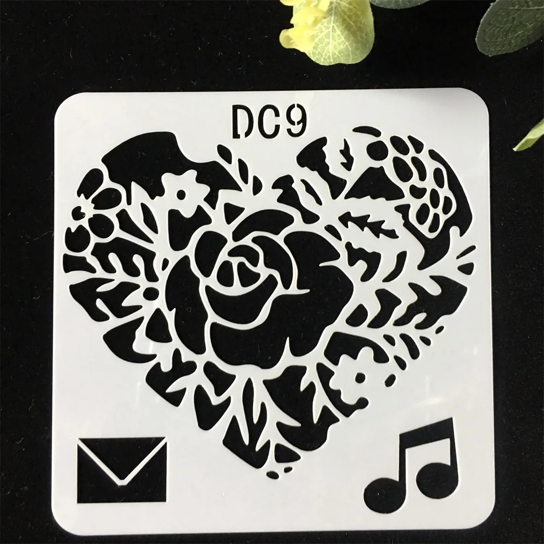 

1Pcs 13cm Mail Love Heart DIY Craft Layering Stencils Wall Paint Scrapbook Stamp Embossing Album Decorative Card Template