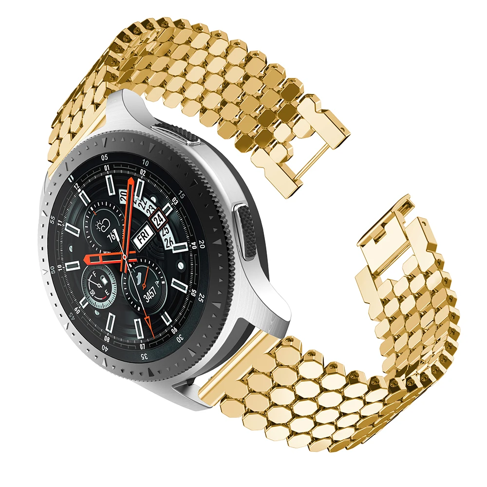 Браслет из нержавеющей стали для Samsung Galaxy Watch 46 мм металлический ремешок часов 22