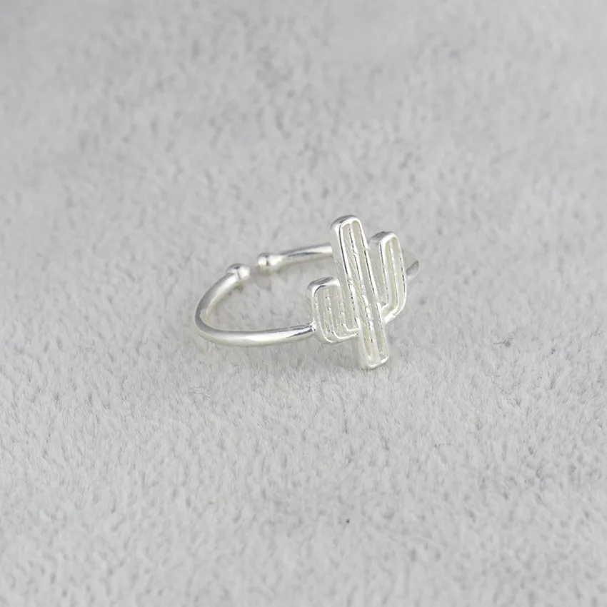Оптовая продажа 10 шт./лот маленькие кольца в виде кактуса цвета розового золота