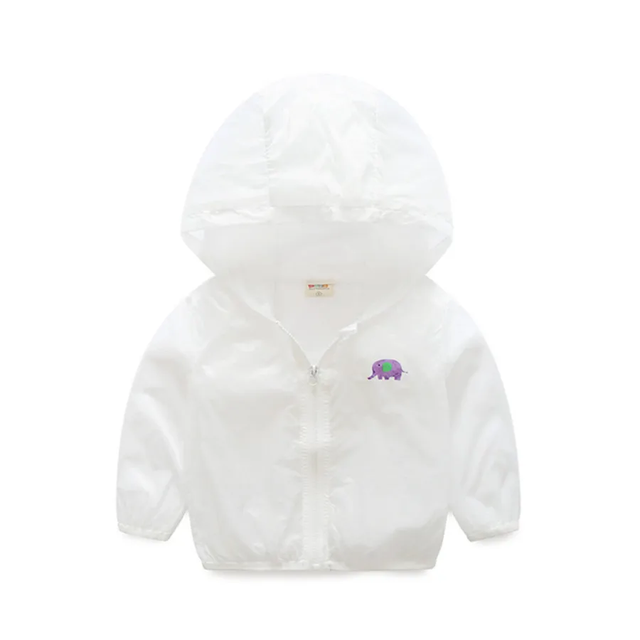 Kids Summer UV Protection Wear Candy Color Long Sleeve Thin Coat Cute Cartoon Children's Suntan-proof for 2-6 Years Baby | Детская