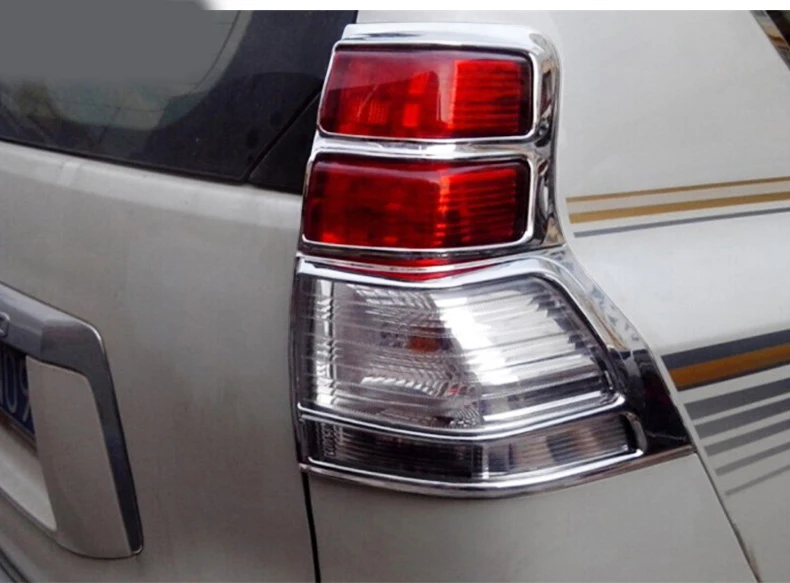 Для 2013 toyota land cruiser prado 150 аксессуары ABS Хром Задняя крышка лампы для 2010 2012 2013|for