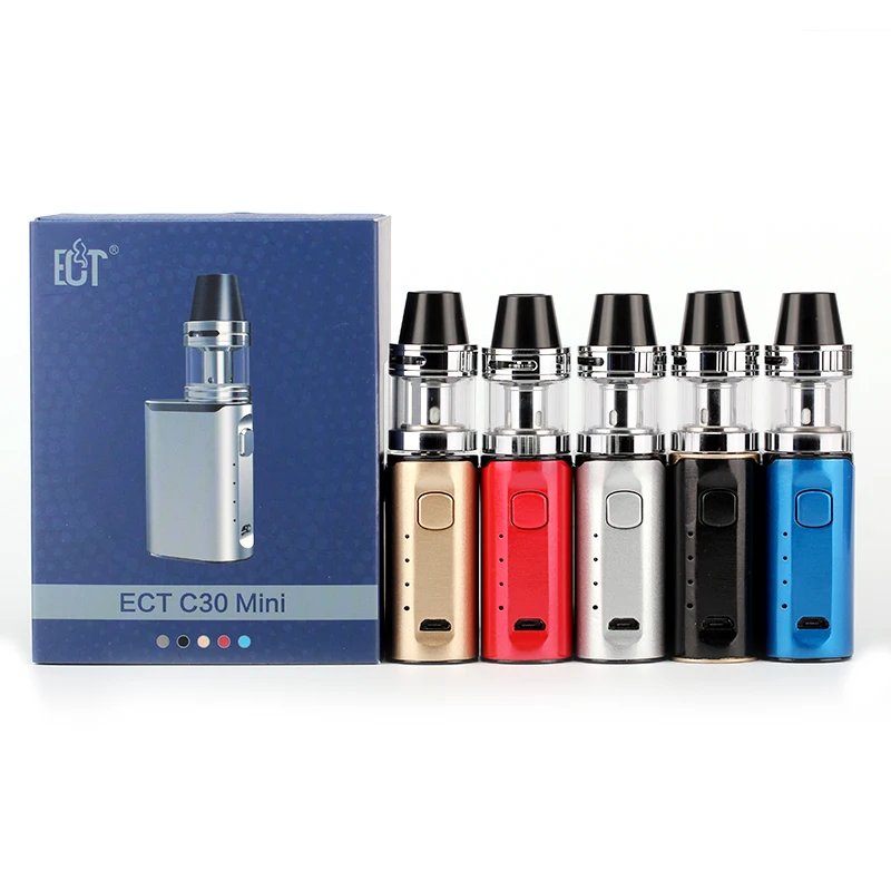 Новый оригинальный ECT C30 электронные сигареты мини комплект Топ заполнения kenjoy Met