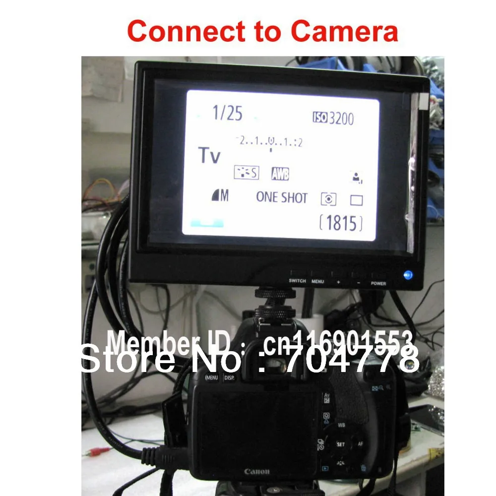 Drop Shipping 7 Inch HDMI Monitor 1280x800 IPS HD Screen VGA AV Car Connect SLR | Компьютеры и офис