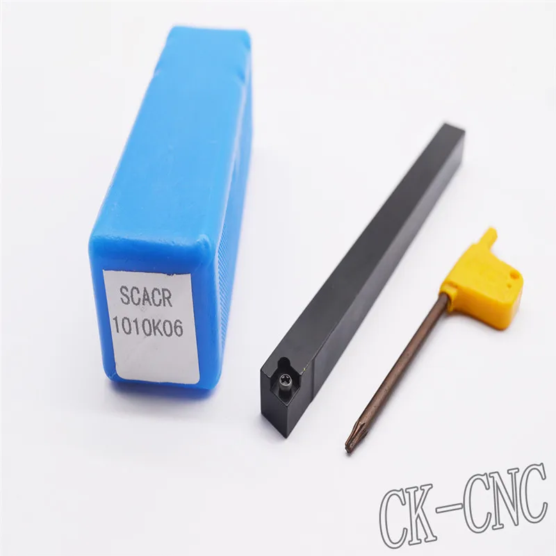 

SCACR1010K06 10*10*125mm 80degreeCNC Lathe External Cutting Tool Right Holder For CC**0602 inserts