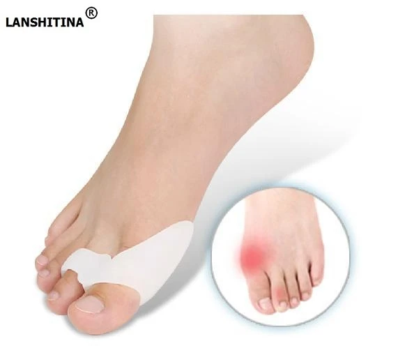 Аксессуары для обуви Стельки силиконовые Hallux вальгус палец ноги разделитель для коррекции Установить ночь с ортезом