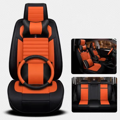 Newly! Full set car seat covers + Steering wheel cover for Nissan Sentra 2017-2011 2016 Free shipping | Автомобили и мотоциклы