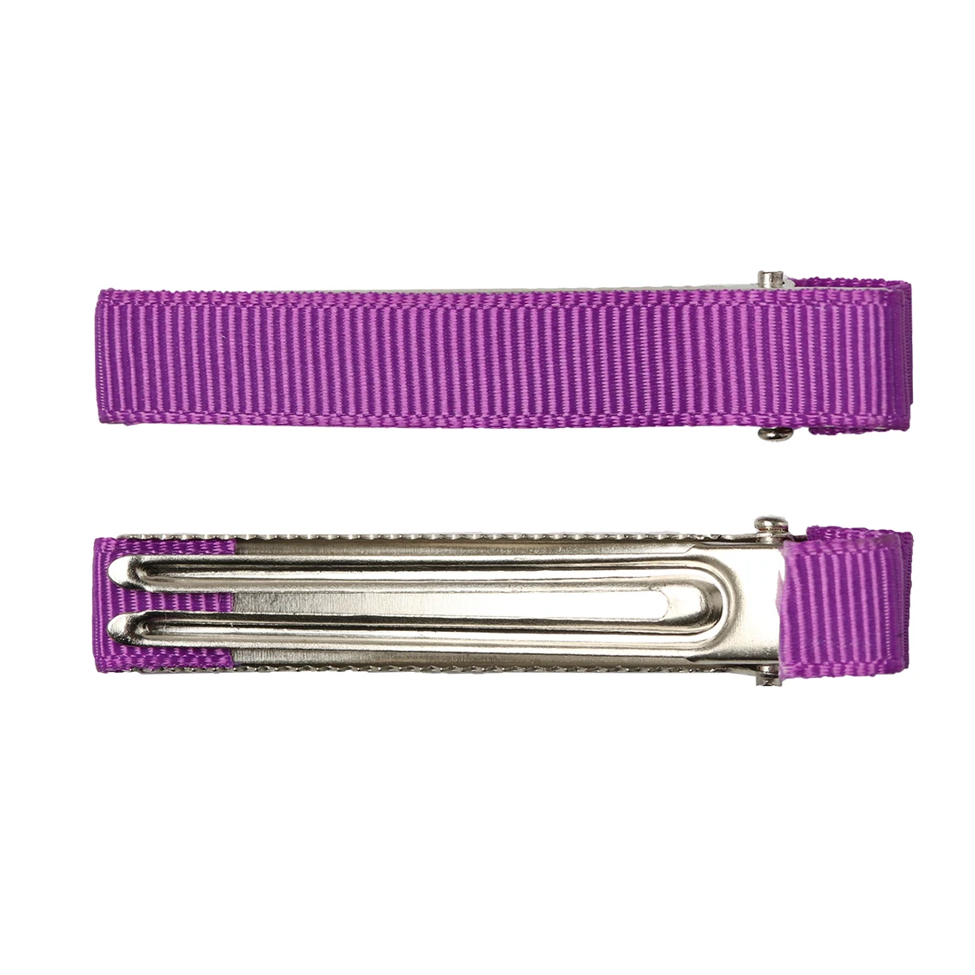 Solid Grosgrain Ribbon Cover Double Prong Metal Alligator Curl Hair Clips for Extensions | Детская одежда и обувь