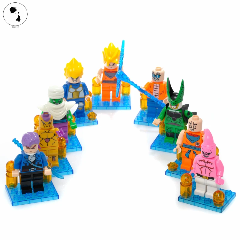 Оригинал 3 5 дюймов 9style figuas Dragon Ball Z игрушка сын Goku vegeta Kuririn Piccolo сотовый пластиковая