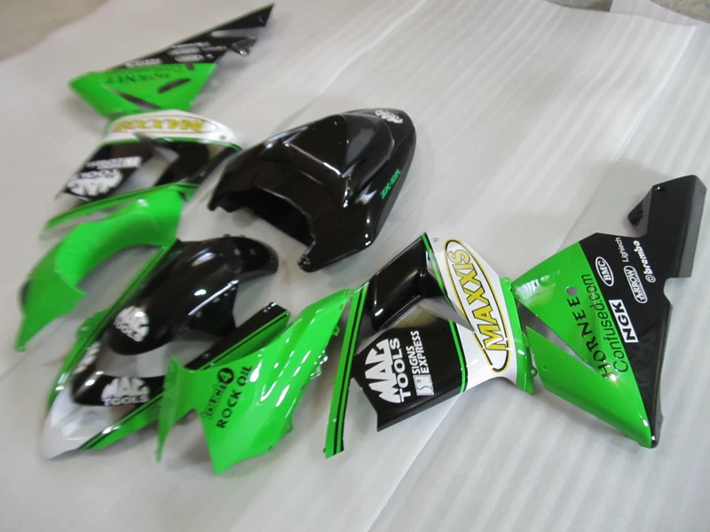 Настроить мотоцикл обтекатель комплекты для Kawasaki ZX10R 2004 2005 NINJA ZX 10R 04 05 зеленый