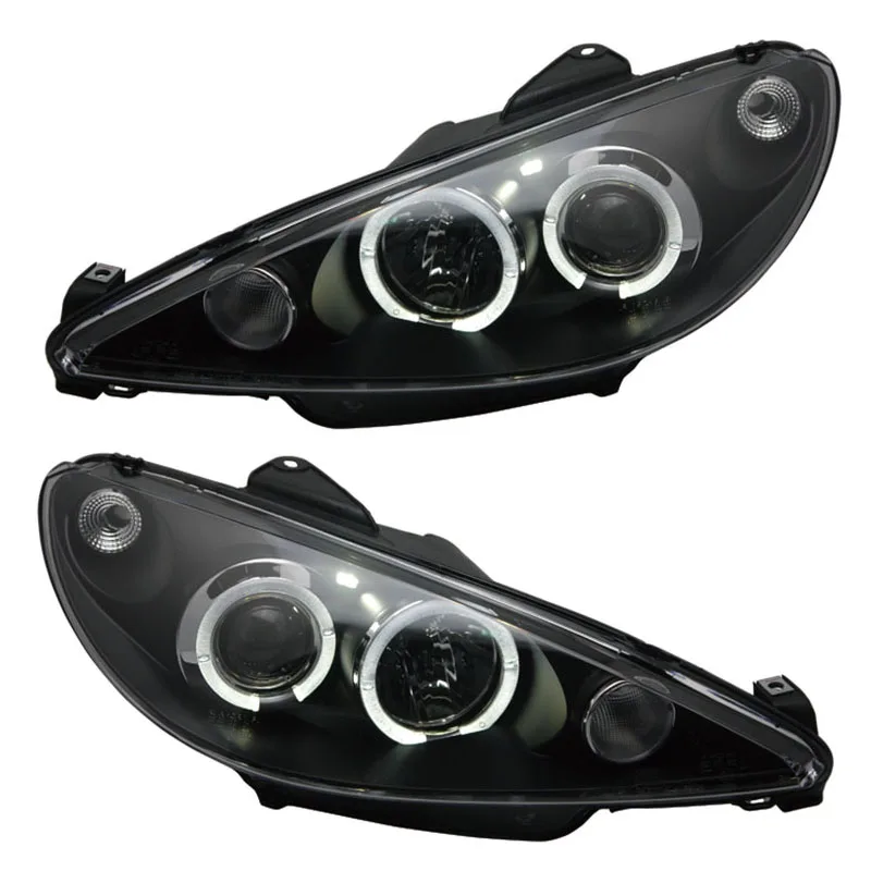 Для Peugeot 206 фар 2004 2008 V1 Ангел безопасные для зрения лампы|eyes angel|peugeot headlightsangel eyes |
