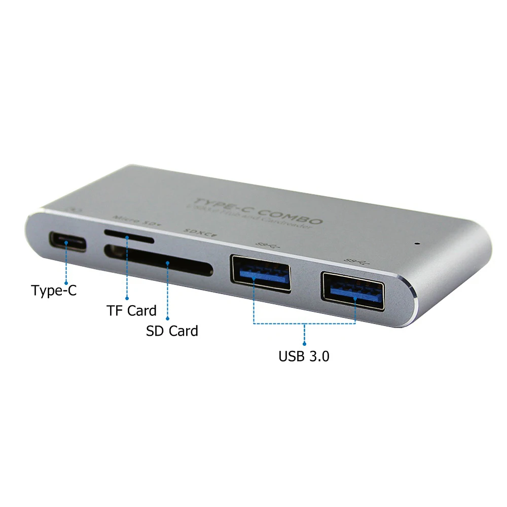 5 in1 Тип USB C концентратор Мощность с PD пружина высокое Скорость 3 0 разветвитель SD/TF