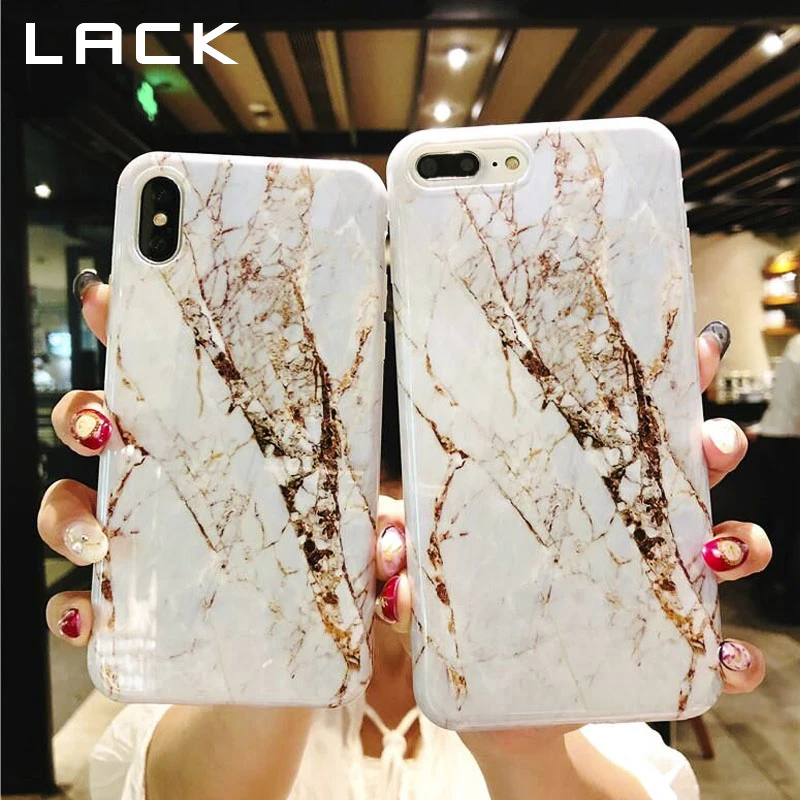 Ретро мраморный чехол LACK для телефона iphone X 6 6S 7 8 Plus задняя крышка модные мягкие IMD
