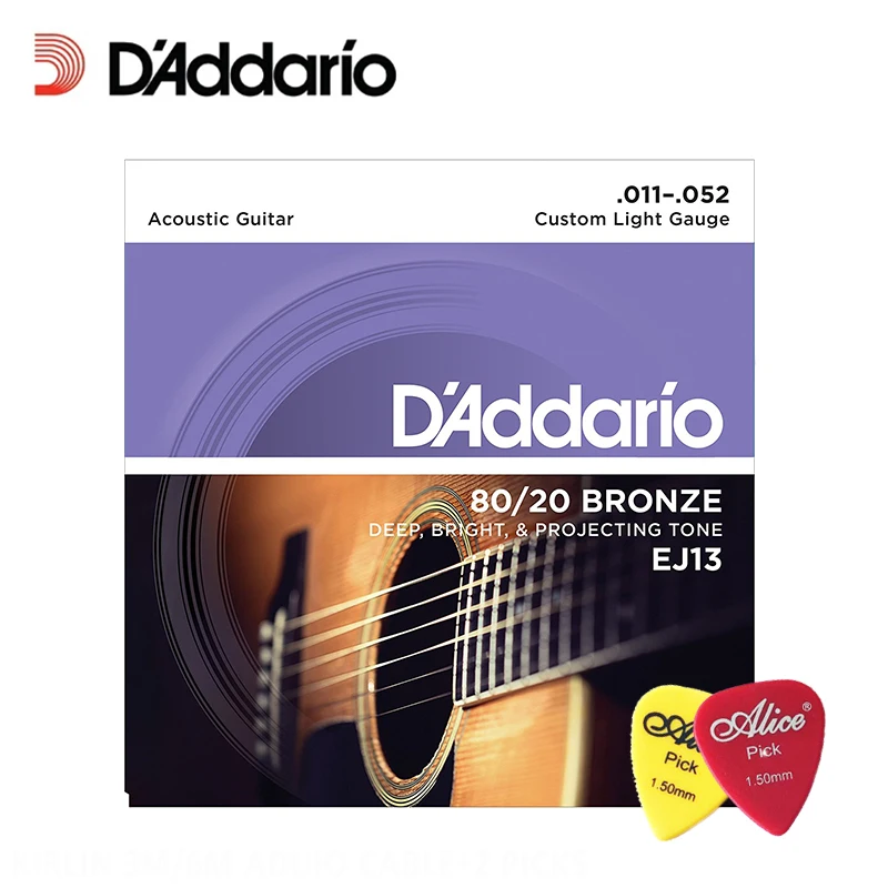 Струны гитарные детские под заказ 11 52 с 2 шт. медиаторами|acoustic guitar strings|guitar stringscustom