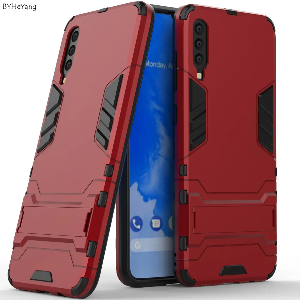 Чехол для Samsung Galaxy A70 6 7 дюйма резиновый силиконовый чехол из ТПУ и ПК броня робота
