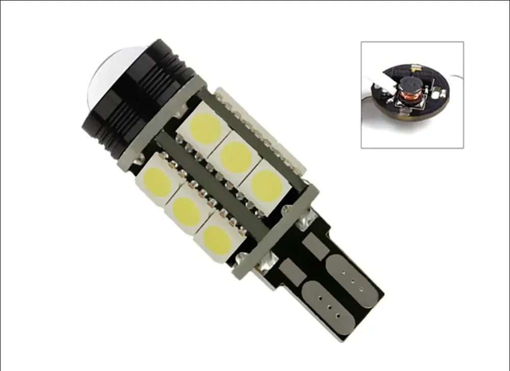 2 шт. W16W LED Canbus T15 светодиодные лампы обратного света 921 912 5050 SMD COB Автомобильная