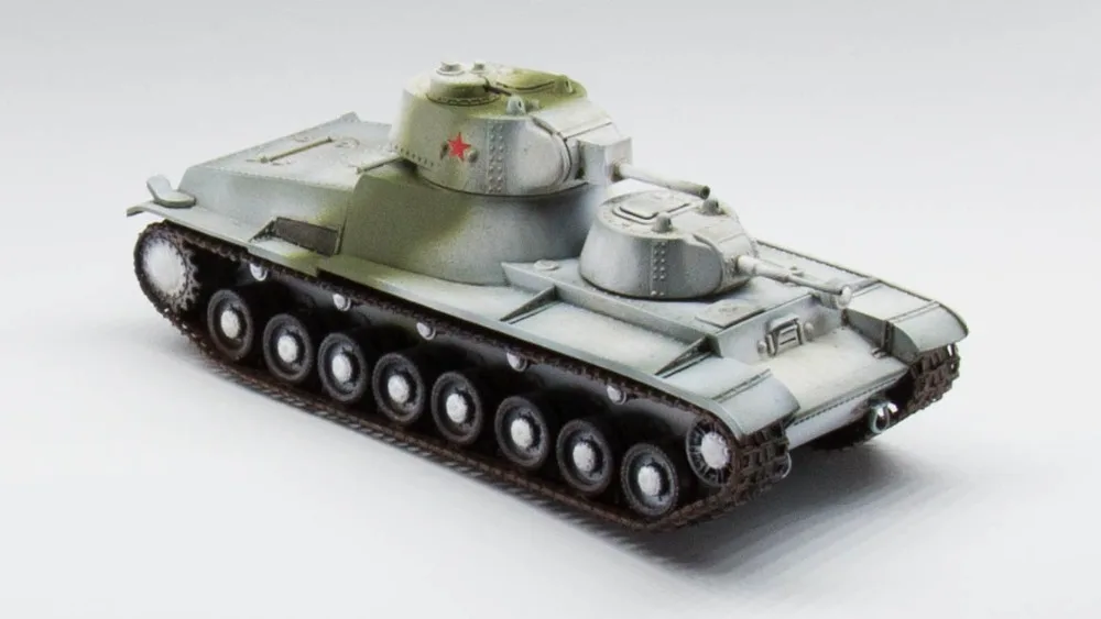 1/72 советская T-100 зимняя краска собранная Готовая модель 5 м хобби