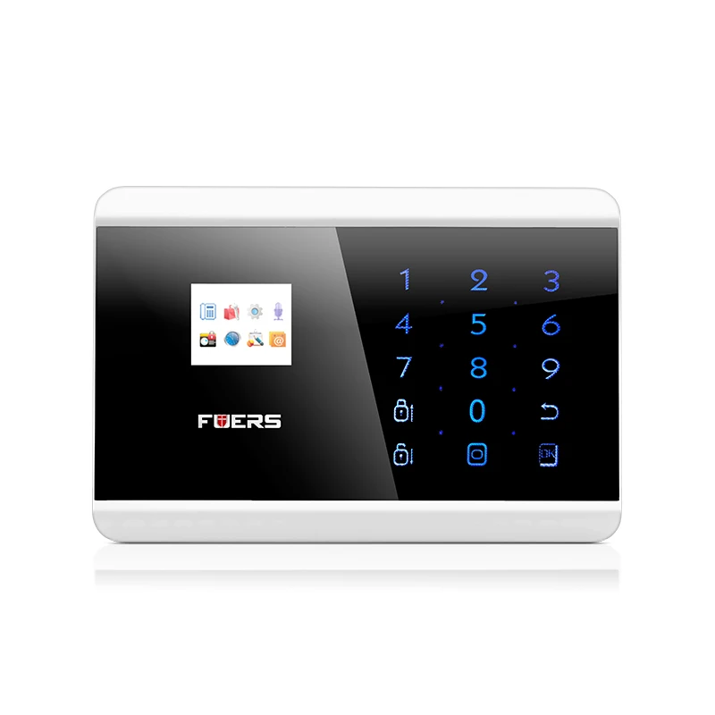 Fuers Android IOS приложение 433 МГц датчик двойной сети GSM PSTN вызов LCD умный дисплей +
