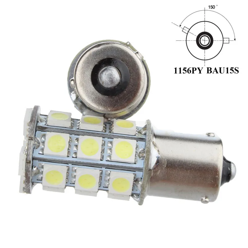 1 шт. автомобильный индикатор Заднего направления 1156PY 7507 PY21W BAU15S 27 led 5050 smd|smd car|py21w