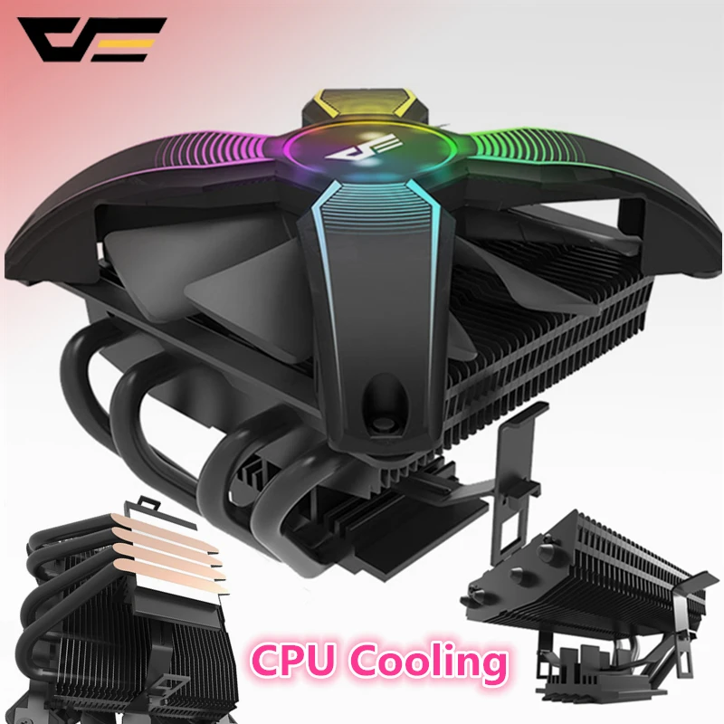 Кулер для процессора Darkflash rgb TDP 180 Вт радиатор ТИХИЙ 120 мм 4Pin PC новейший