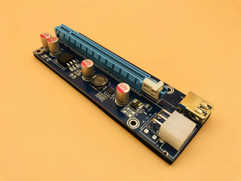 100 шт. райзеры 009S PCIe PCI-E PCI Express райзерная карта 1X to16x USB 3 0 кабель для передачи данных