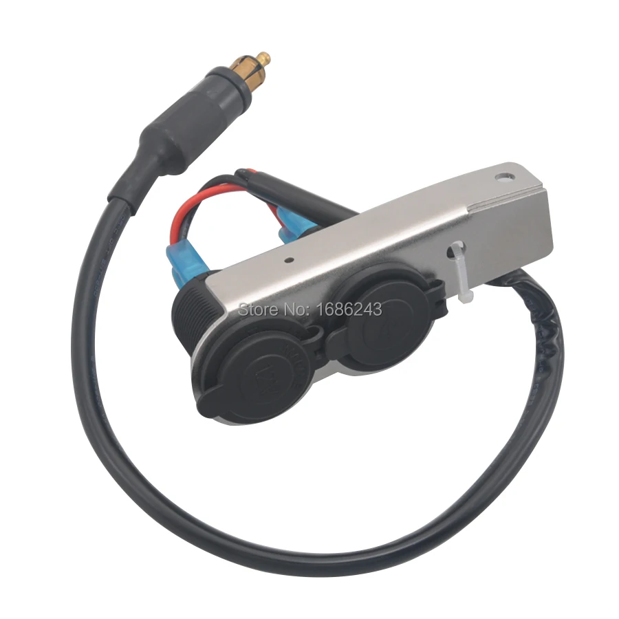 Двойной USB зарядное устройство прикуриватель адаптер мотоцикл в сборе BCL