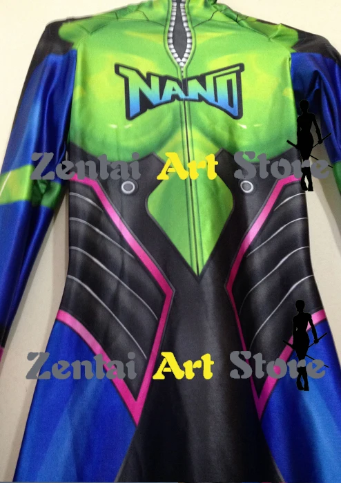 Высококачественный костюм для косплея с 3D принтом Nano Cola D.Va Skin индивидуальный