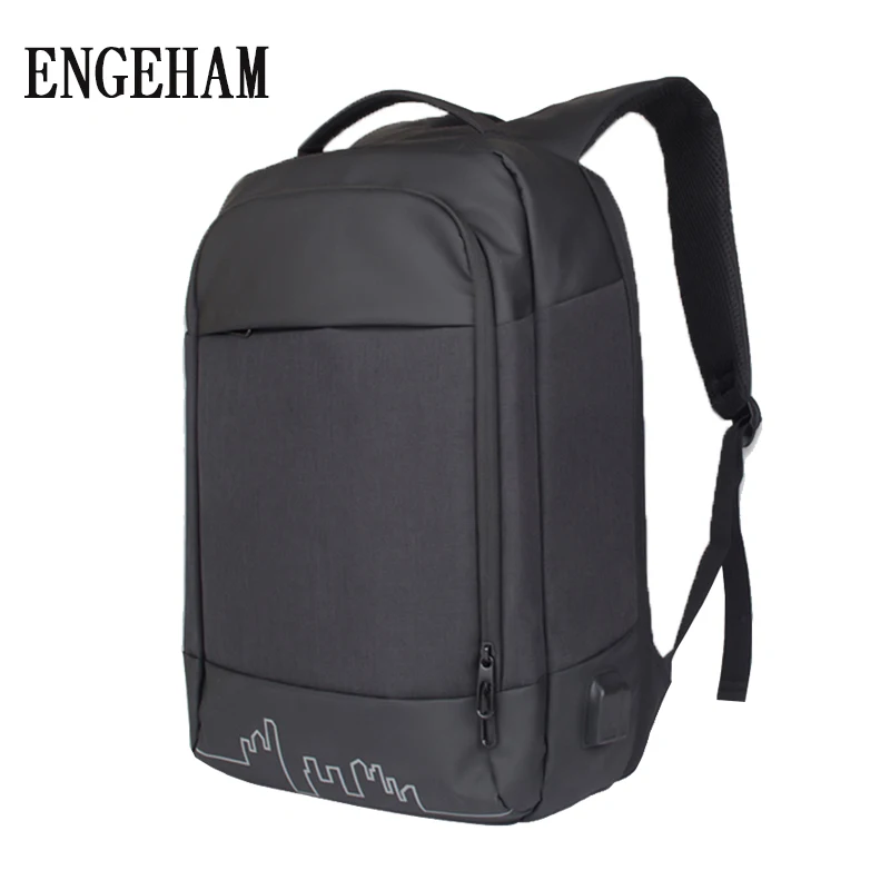 ENGEHAM Anti-thief USB big bagpack 15.6inch laptop backpack for women Men school Bag boy girls Male Travel | Багаж и сумки
