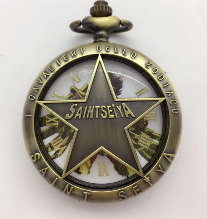 Японские Карманные часы Saint Seiya брелок кварцевые японские Мультяшные комиксы