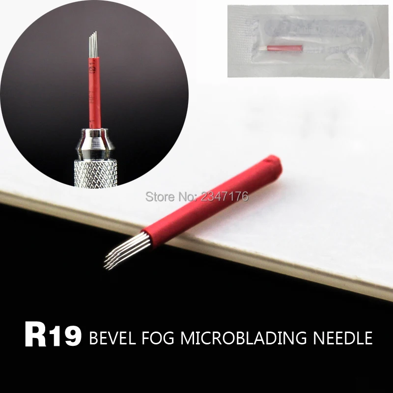 

Одноразовые Иглы для микроблейдинга, 500 шт., иглы для перманентного макияжа бровей, татуировки 19 дюймов, круглые иглы, 3D игла для вышивки бров...