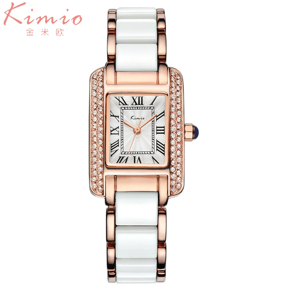 KIMIO Марка Роскошные дамы часы Для женщин разбросаны алмаз Роман набрать моды