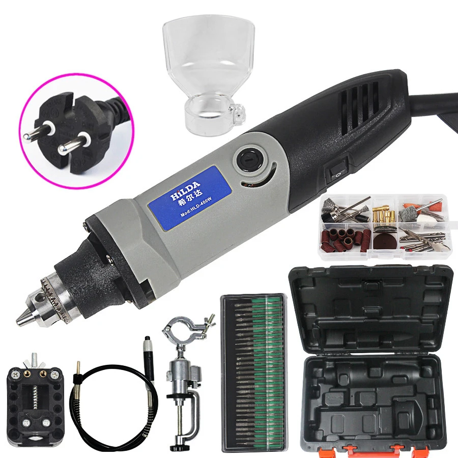 Мини Электрическая дрель для Dremel 220 В 400 Вт вращающийся инструмент