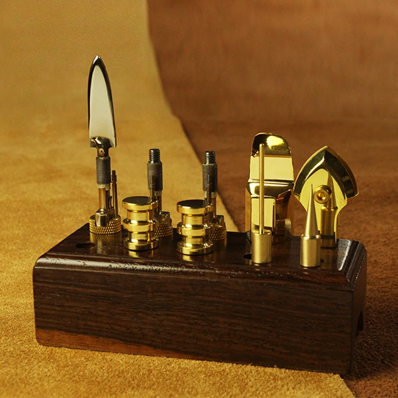 9 шт. DIY кожаные инструменты Электрический Металл из чистой меди специальный
