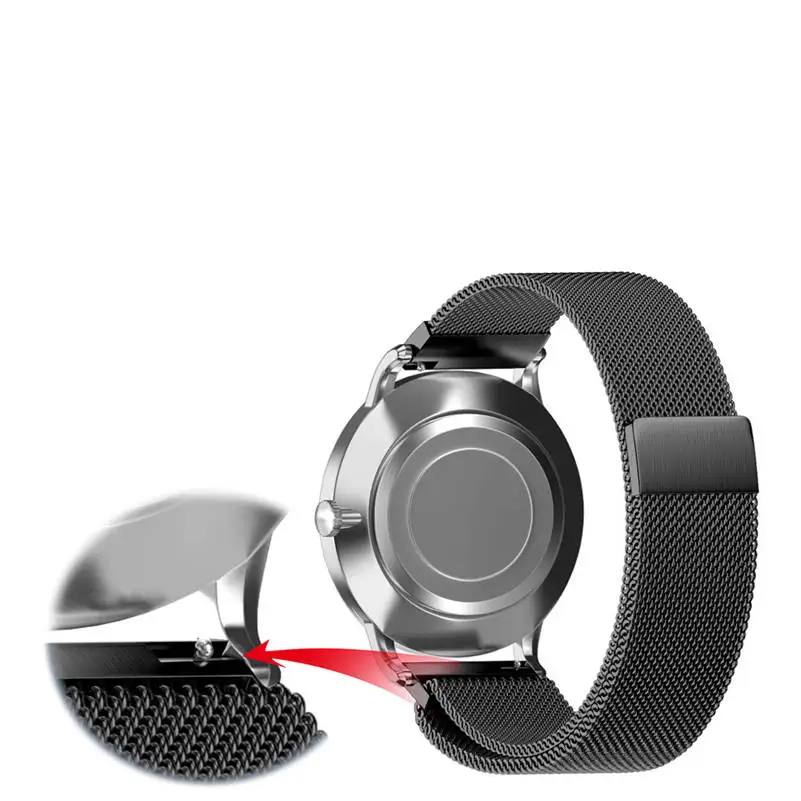 Ремешок Универсальный Миланская петля из нержавеющей стали Ширина 20 мм 661B5 |