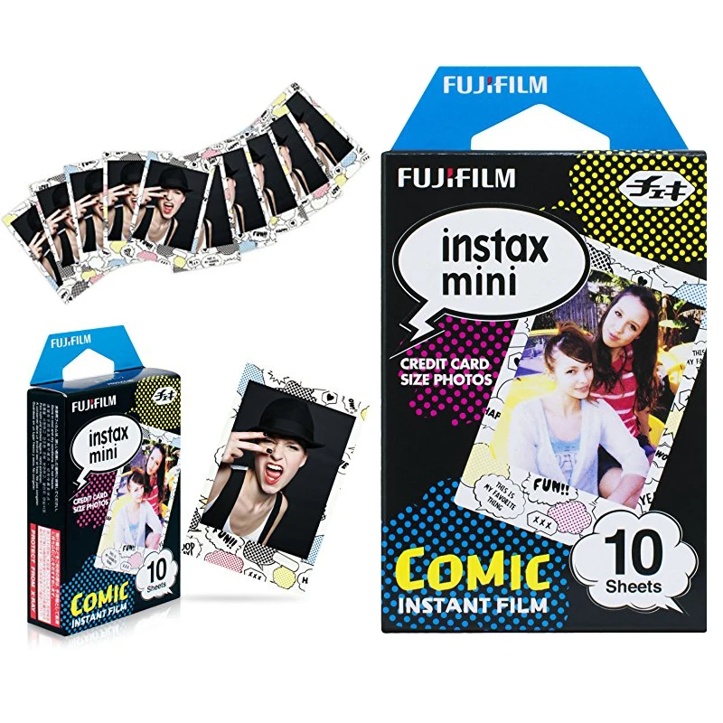 Оригинальная цветная пленка Fujifilm Instax Mini для Fuji 9 8 7s 7c 70 90 25 50 мгновенная камера
