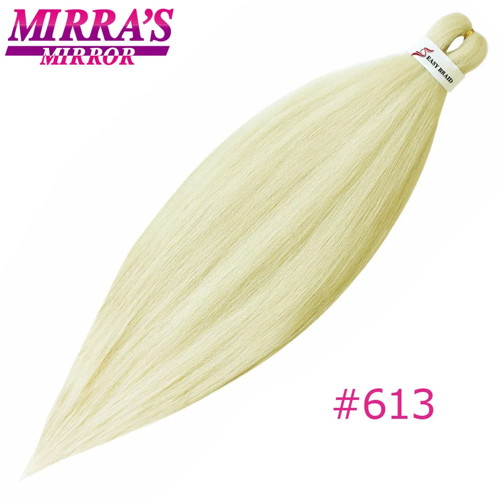 #613 Mirra's Mirror 2" 26" омбре плетение волос для наращивания крючком легко огромные косички волосы синтетические вязанные волосы для косичек - Цвет: #613