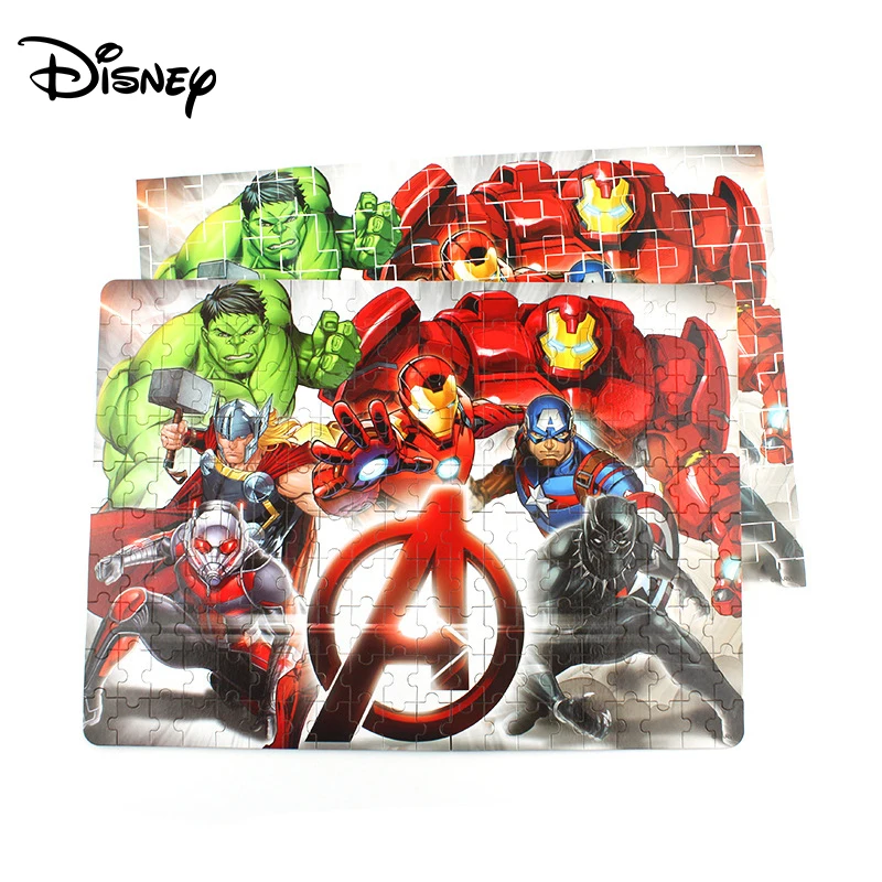 Disney Spider Man Avengers Plane Puzzle 200 шт. железный ящик деревянные игрушки Zhiyi развивающая