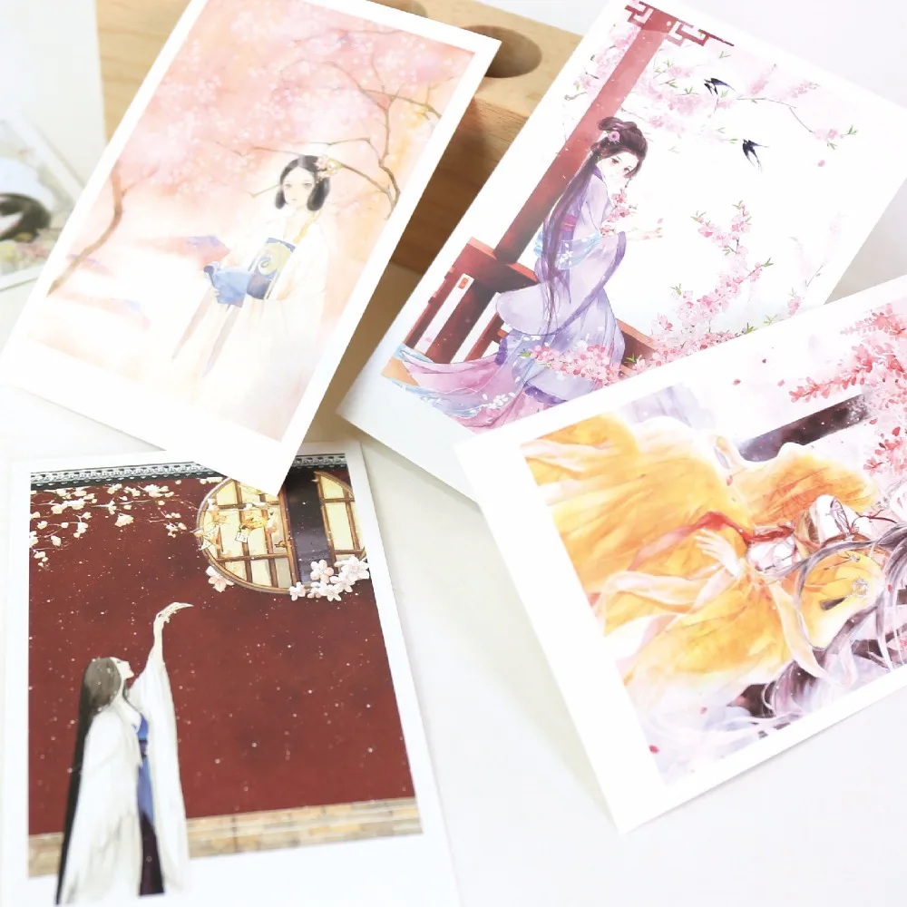

30 Pcs/Set Ancient Chinese Beauty Postcard/Greeting Card/Message Card/Birthday Letter Envelope Gift Card