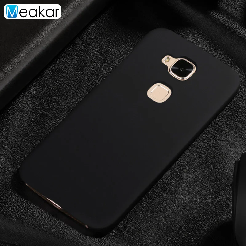 black Матовая Пластик Coque 5.5For huawei G8 чехол для huawei G8 G7 плюс Maimang 4 D199 телефона чехол-лента на заднюю панель - Цвет: black